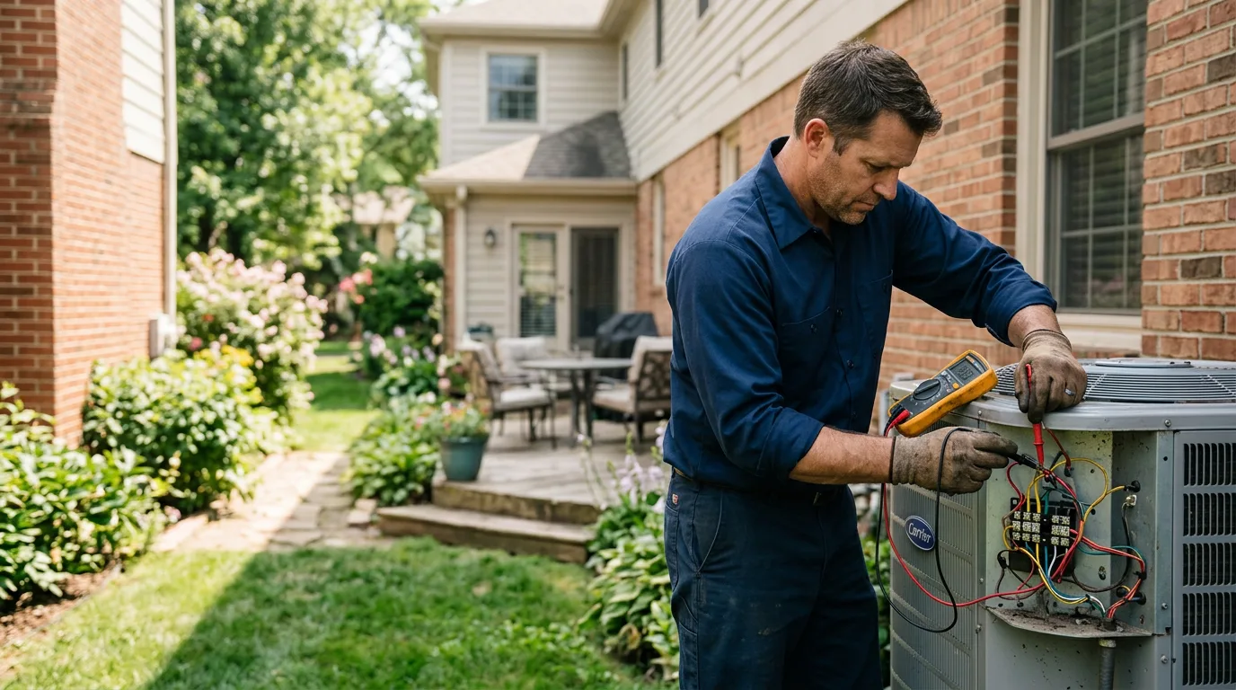HVAC technician working near Lazbuddie, TX